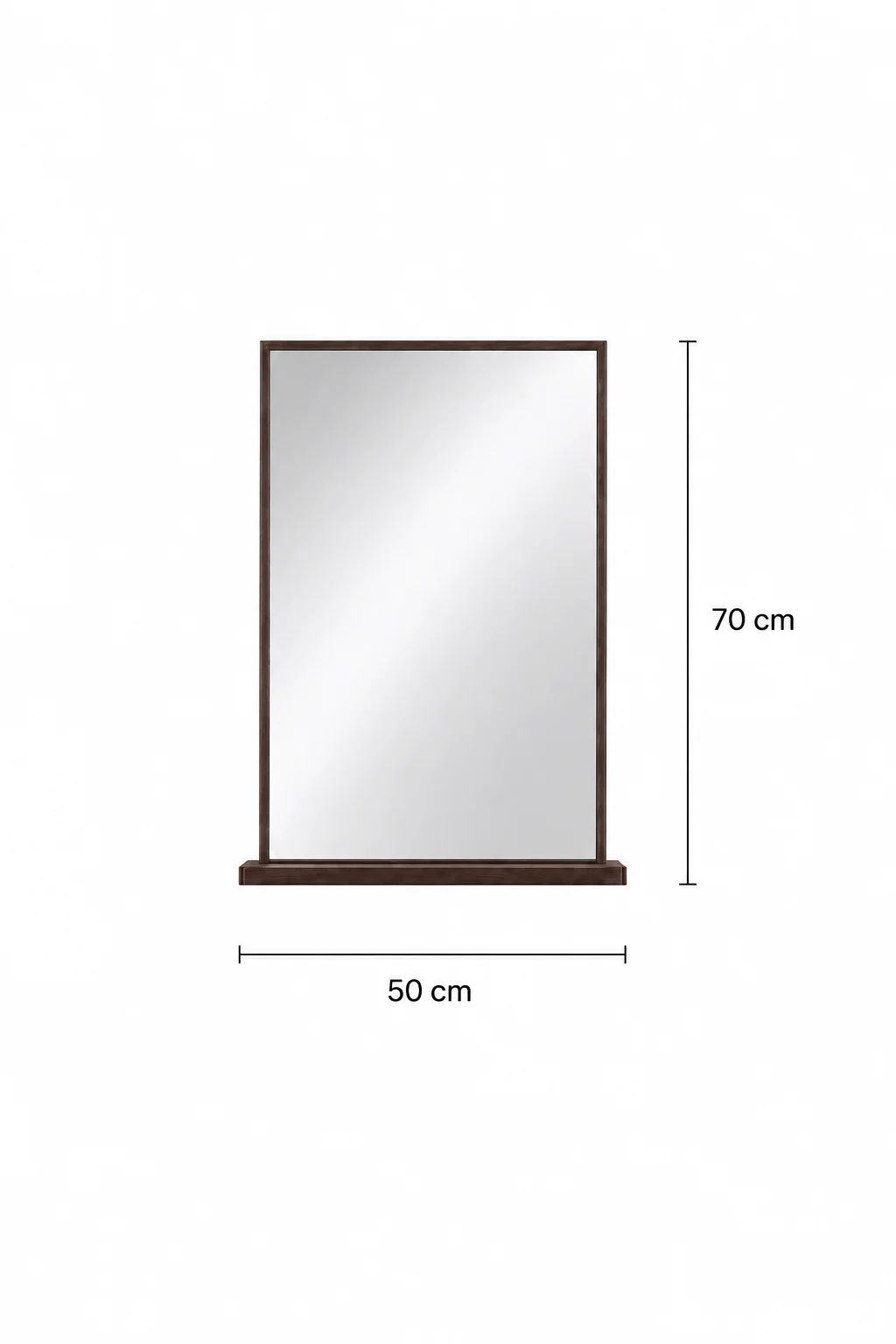JUEGO H VANITORIO MUEBLE MARRON 218000146 + ESPEJO MARRON 3 - Imagen 2